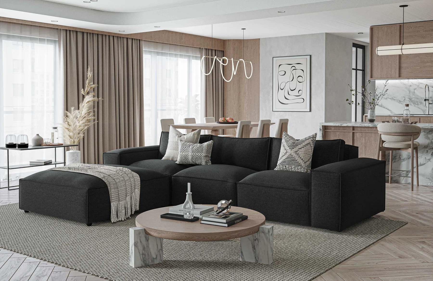 Marylebone Luxe Chenille Sofa