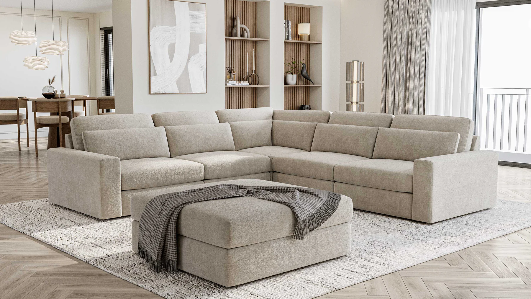 Chesham Luxe Chenille Sofa | Heaven Furnishing Uk