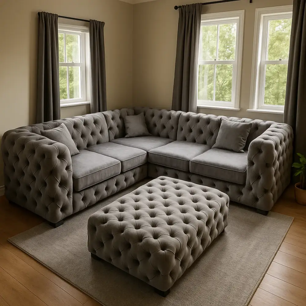 Aston Full Chesterfield Sofa – Classic Tufted Design, Luxury Comfort & Timeless Elegance